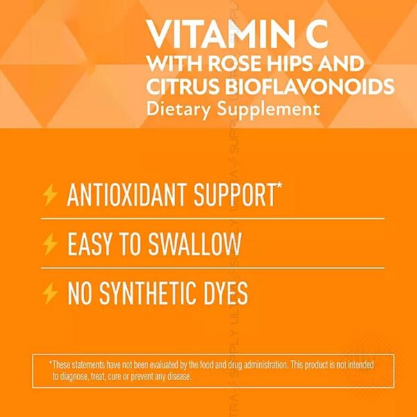 Tabletas veganas de vitamina C con bioflavonoides cítricos MM