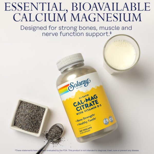 Version 1.0.0 Tabletas cápsulas vegetales Solaray citrato calcio magnesio
