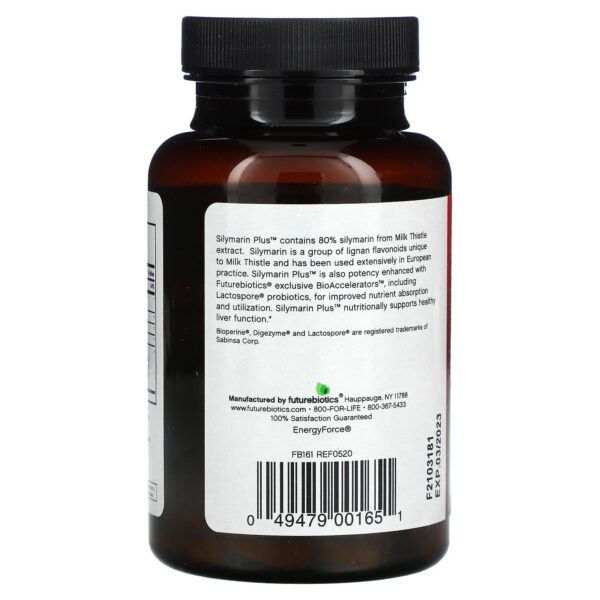 Version 1.0.0 Tabletas vegetarianas Futurebiotics Silymarin Plus calidad