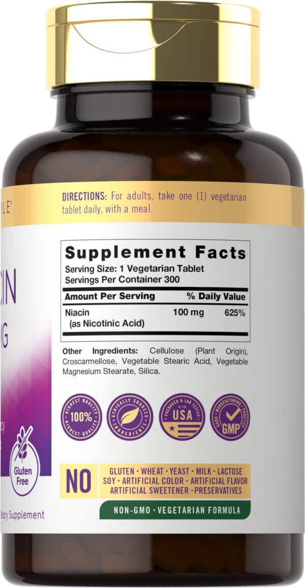 Tabletas vegetarianas de niacina alta potencia Carlyle