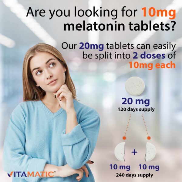 Tabletas vegetarianas para dormir Vitamatic 20mg