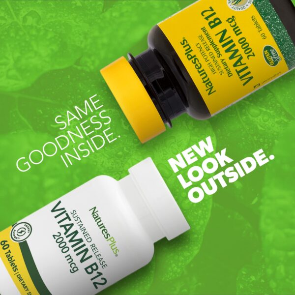 Tabletas vegetarianas Vitamina B12 NaturesPlus 60 unidades