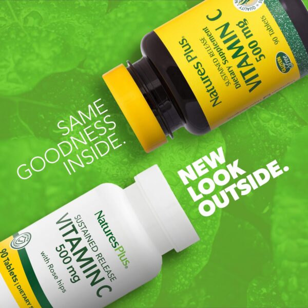 Tabletas vegetarianas vitamina c escaramujo Natures Plus