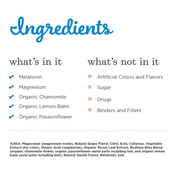 Tabletas a la vista para sueño infantil naturales