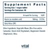 Tabletas Vital Nutrients niacina 500mg salud corazón
