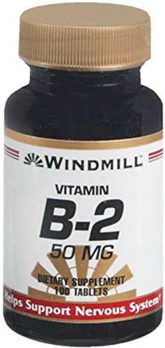 tabletas windmill vitamina b-2 50 mg suplemento paquete 12