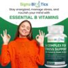 Tabletas vitamina B SigmaBiotics ingredientes naturales y minerales