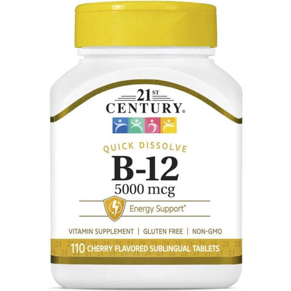 Tabletas vitamina b12 5000 mcg disolución rápida buen sabor
