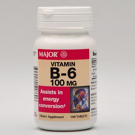 Tabletas vitamina b6 frasco 100 piezas generic products