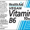 Tabletas vitamina B6 Health Aid clorhidrato de piridoxina