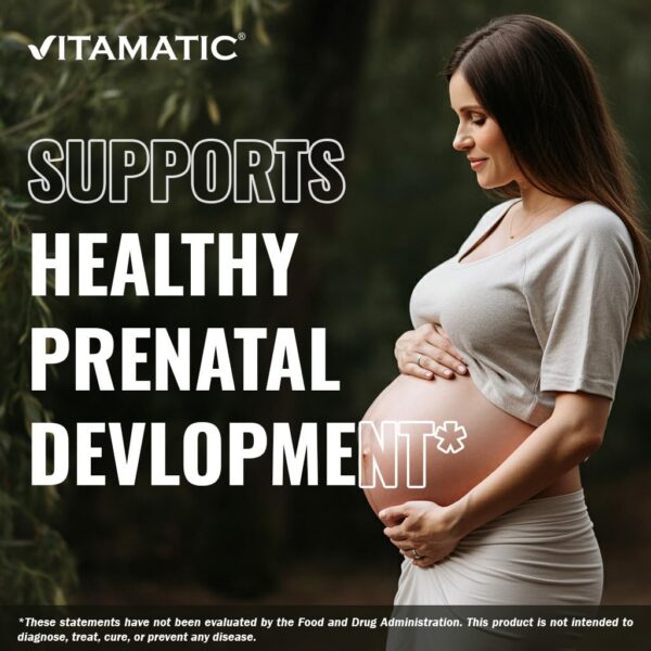 Tabletas vitamina B9 ácido fólico Vitamatic sin gluten ni OGM