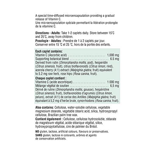 Tabletas de vitamina C Jamieson para función inmune y reparación tisular