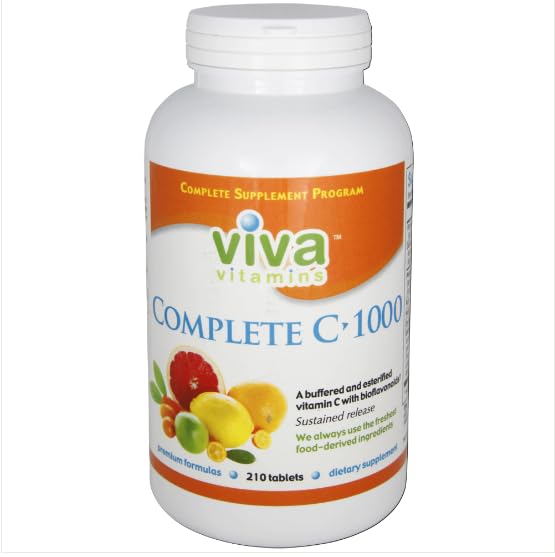 Version 1.0.0 Tabletas vitamina c liberación prolongada Viva Vitamins 210 conteo