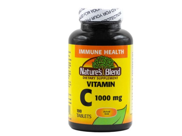 Tabletas vitamina C Nature's Blend 1000 mg paquete de 100