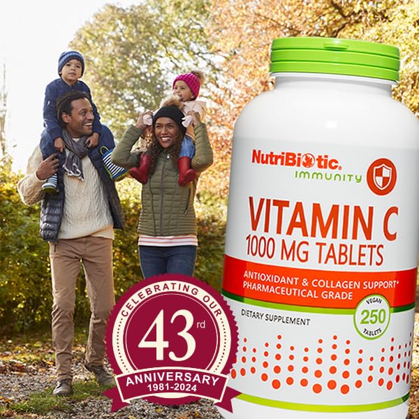 Tabletas vitamina c NutriBiotic 250 unidades