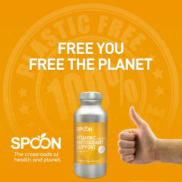 Tabletas de vitamina C Spoon presentacion de 120 unidades