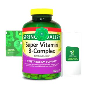 Version 1.0.0 Tabletas de vitamina complejo b light spring tamaño ahorro 500 unidades