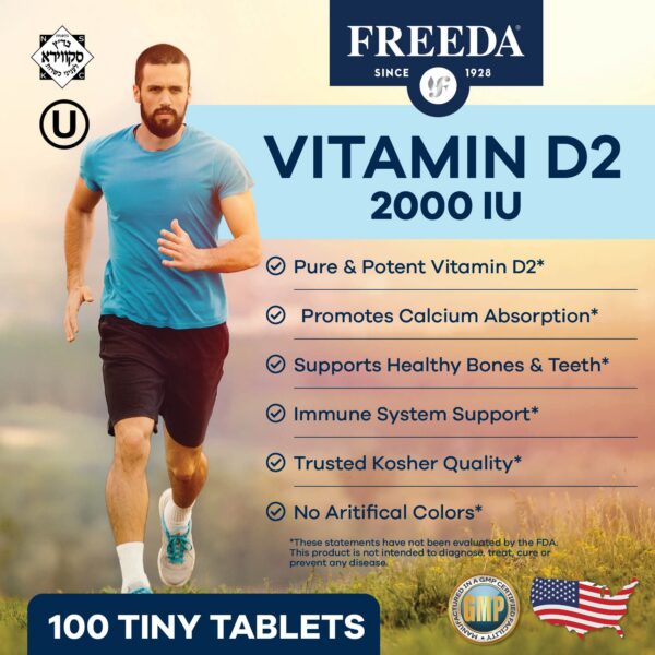 Version 1.0.0 Tabletase vitamina D2 vegana alta potencia FREEDA