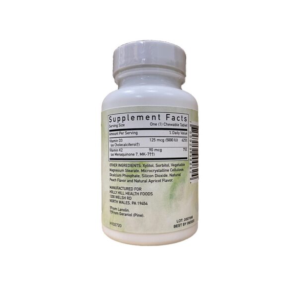 Version 1.0.0 Tabletas de vitamina D3 y K2 sabor albaricoque