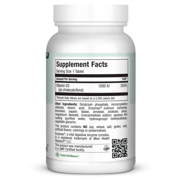 Version 1.0.0 Tabletas vitamina D3 Maxi Health para adultos 180 unidades