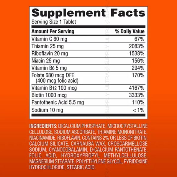Version 1.0.0 Tabletas de vitaminas B de alta potencia diarias