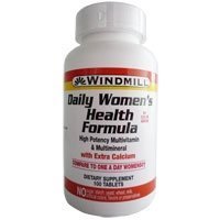 Tabletas de vitaminas diarias Windmill para mujeres paquete de cuatro
