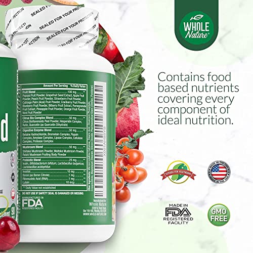 Version 1.0.0 Tabletas Whole Nature multivitamínico con enzimas y omegas