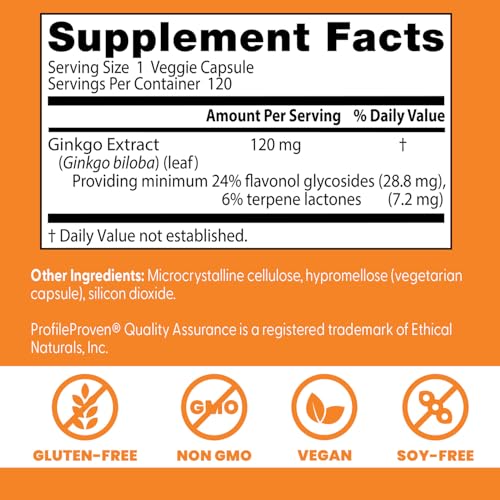 Tabletase Doctor's Best Ginkgo Extra Fuerza junto a botella