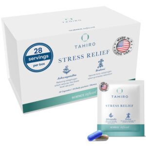 TAHIRO Suplemento Anti-Estrés con Magnesio y Ashwagandha