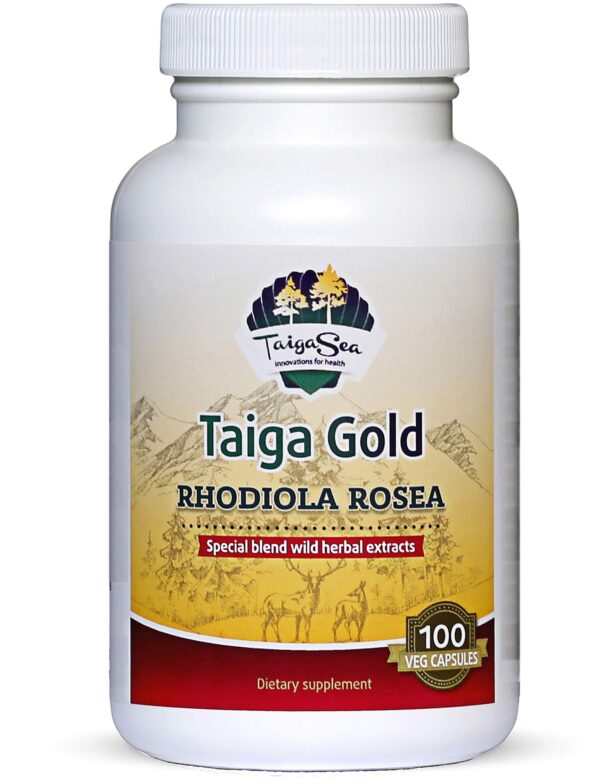 TAIGASEA cápsulas de extracto Rhodiola Rosea 100 unidades envase