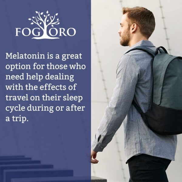 Tarro de melatonina de alta dosis Fogoro fácil de tomar