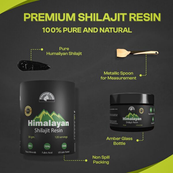 Tarro de shilajit puro Himalayan para energía e inmunidad