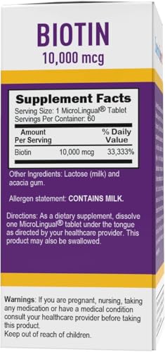 Tarro de Superior Source Biotina 10,000 mcg para salud