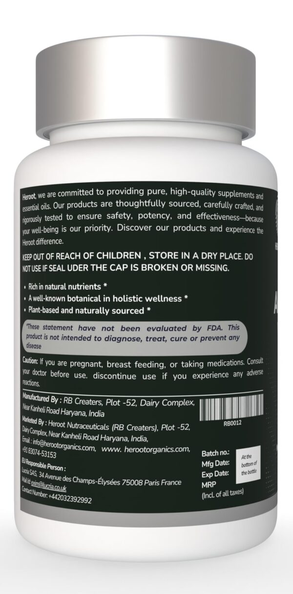 Version 1.0.0 tarro suplemento Heroot ACV 500mg natural y sin gluten