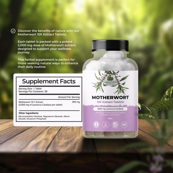 Version 1.0.0 Tarro con tabletas suplemento Amazing Botanicals leonor de cuatro