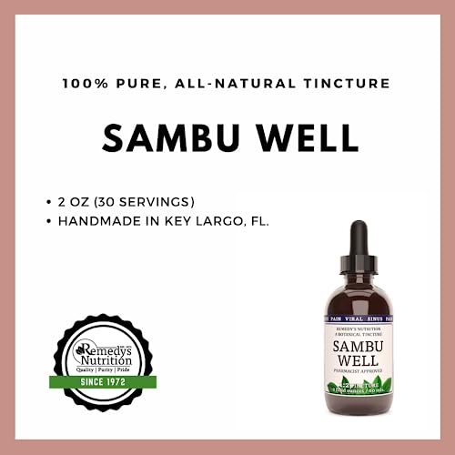 Version 1.0.0 Tarro de tintura 2 fl oz Sambu Well Remedy's Nutrition