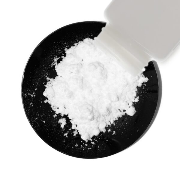 Etiqueta y botella de tartrato potasio-sodio