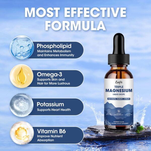 Detalles de taurato y omega-3 en la etiqueta