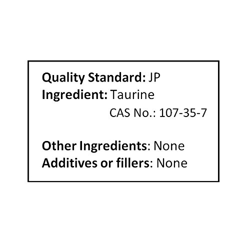 Taurina NuSci polvo para bebidas energéticas y formulaciones