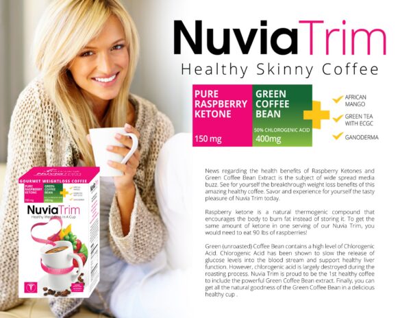 Taza café Nuvia Trim con ingredientes naturales para salud