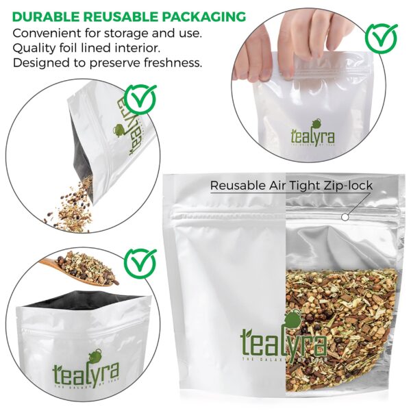 Envase té herbal natural desintoxicante limpia sangre Tealyra