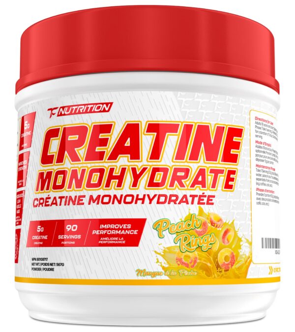 Frente del frasco TC Nutrition Creatina Monohidrato