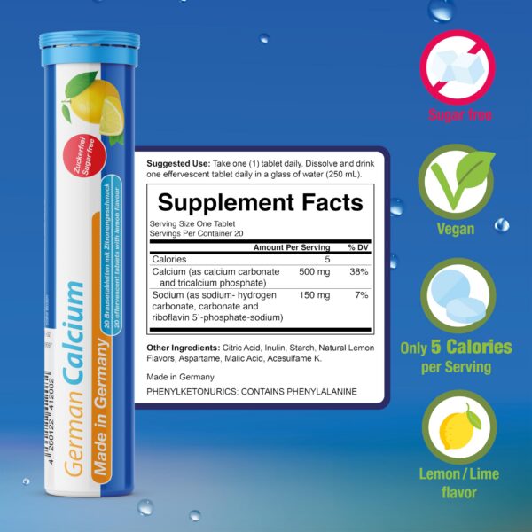 Version 1.0.0 Etiqueta de calcio T&D alemana