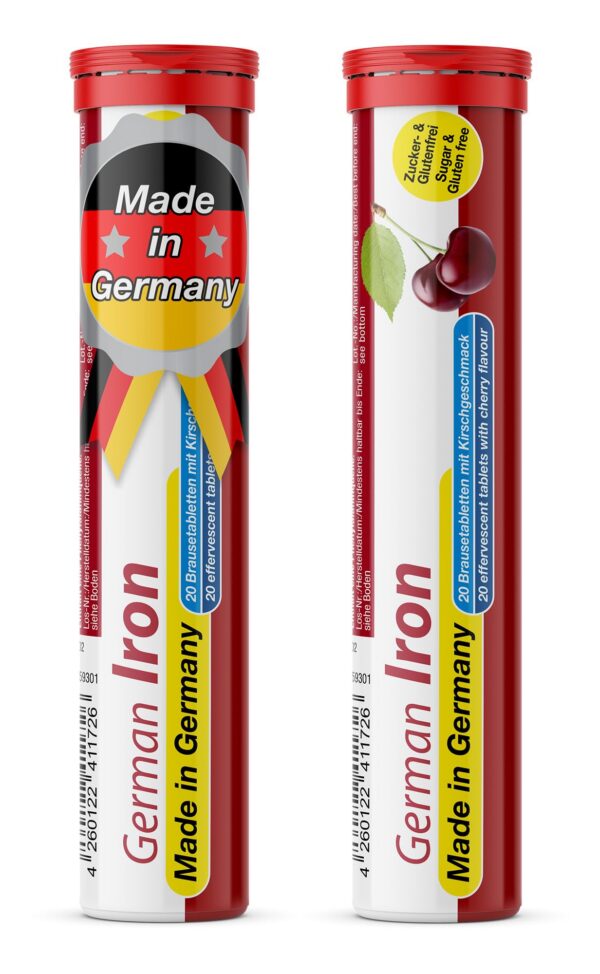 Caja de T&D German Iron 14 mg sabor cereza