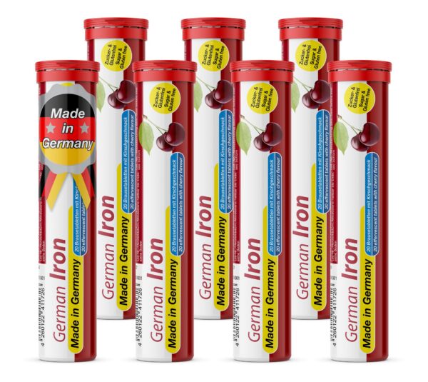 T&D German Iron 14 mg tableta efervescente cereza frasco