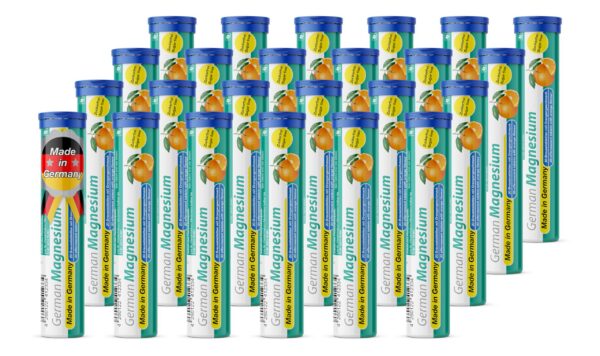 Version 1.0.0 Tabletas efervescentes de magnesio naranja frente