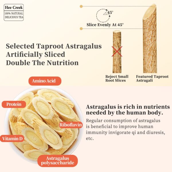 Té de astrágalo natural Hee Creek para bienestar diario