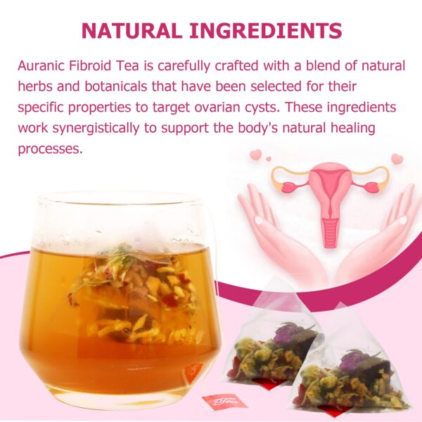 Té Auranic rosa para equilibrio hormonal mujeres