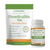 Té Calming Blends para diverticulitis con probióticos caja frontal