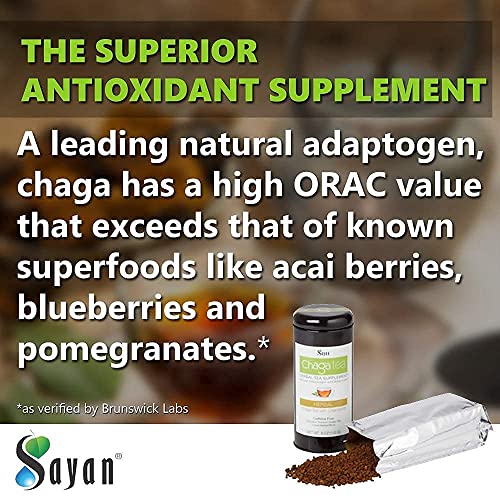 Té de Chaga Siberiano en cuchara